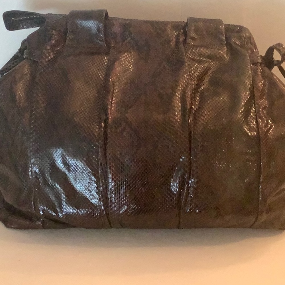 Authentic Gucci Python Hysteria Large Tote Black … - image 4